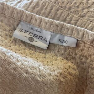 Sferra King size embossed luxury bedding